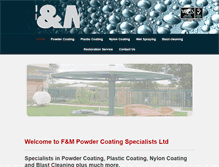 Tablet Screenshot of fandmpowdercoating.co.uk